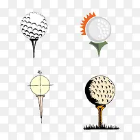 高尔夫球矢量素材