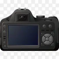 矢量图黑色数码相机