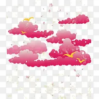 彩色的云矢量图片