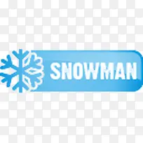snowman button icon