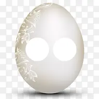 Flickr白鸡蛋蛋形社会图标