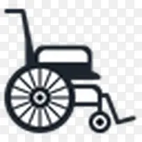 轮椅医学生免费医疗图标
