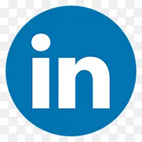 linkdin干净的社会图标