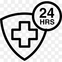 医疗救助是一天24小时图标