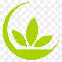 logo抽象三叶草保护环境
