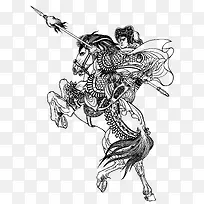 线描古代人物