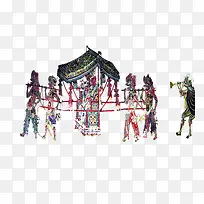 传统艺术皮影戏剧结婚套图