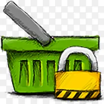 basket locked icon