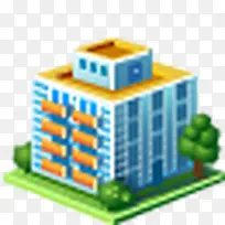 公寓建筑Real-estate-icons