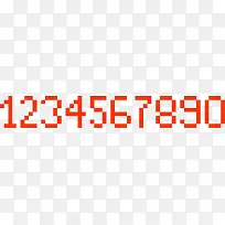 怀旧电子表风格数字