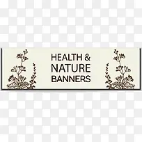 手绘猫薄荷banner矢量素材