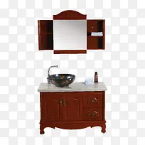 欧式木质浴室柜