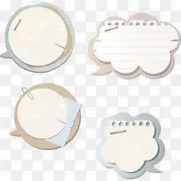 花型对话框矢量