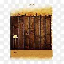 棕色木制墙板