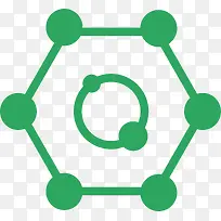 绿色六边形分子