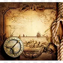 指南针与与航海地图