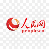 人民网红色logo