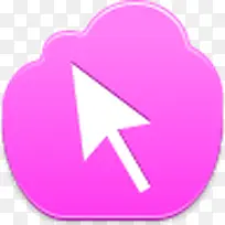 光标箭头Pink-cloud-icons