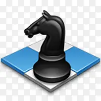 黑色国际象棋黑蓝补充