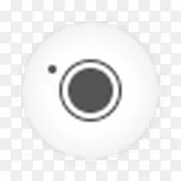 相机白色的轮filled-rounds-icons