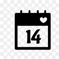 2月14日情人节图标