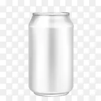 灰色矢量易拉罐包装空白模板