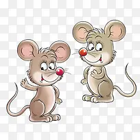 两只卡通老鼠