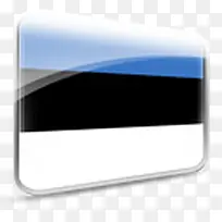 设计爱沙尼亚欧盟旗帜图标doo