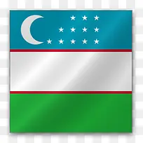 乌兹别克斯坦亚洲旗帜