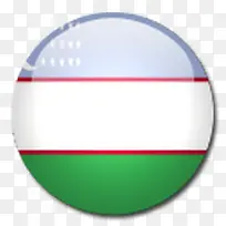 乌兹别克斯坦国旗国圆形世界旗