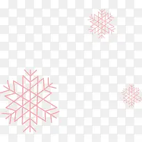 矢量雪花漂浮