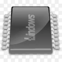 芯片记忆微芯片处理器RAM清澈