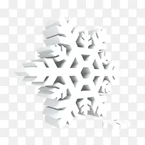雪花3D立体矢量素材