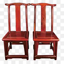 中国传统红酸枝简洁对椅