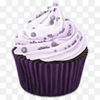 紫色的蛋糕蛋糕cupcakes-icons