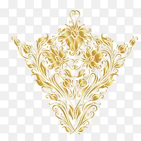 金色欧式花纹