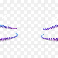 紫色渐变铁链元素