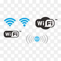 无线网络wifi图标矢量素材