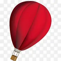 大红色的载人大气球