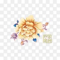金色花朵