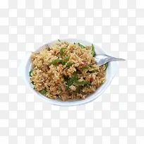 青椒肉丝炒饭食物图片