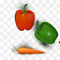 青椒和萝卜