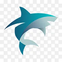 鲨鱼logo标识设计