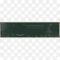 校园黑板banner背景图