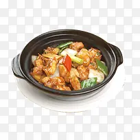 大碗砂锅鸡黄焖鸡素材