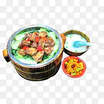 葱烧排骨饭