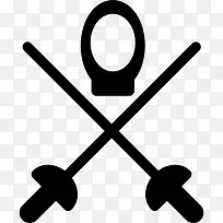 击剑的象征图标