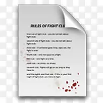 血文件战斗俱乐部纸规则搏击俱乐
