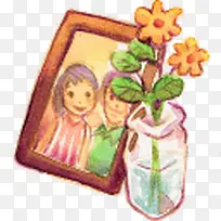 相框爱夏天蝉