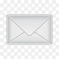 白色的电子邮件图标